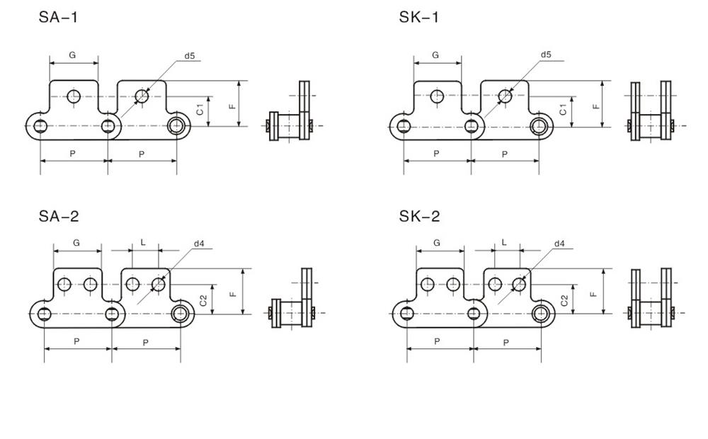 3不銹鋼雙節距輸送鏈附件 Stainless steel double pitch conveyor chain attachments-1.jpg