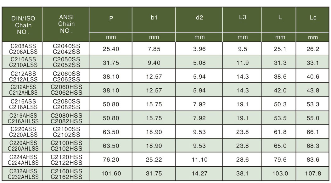 5不銹鋼雙節距輸送鏈加長銷鏈 Stainless steel double pitch conveyor chain with extended pins-2.jpg